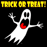 A trick or treating halloween ghost. #2